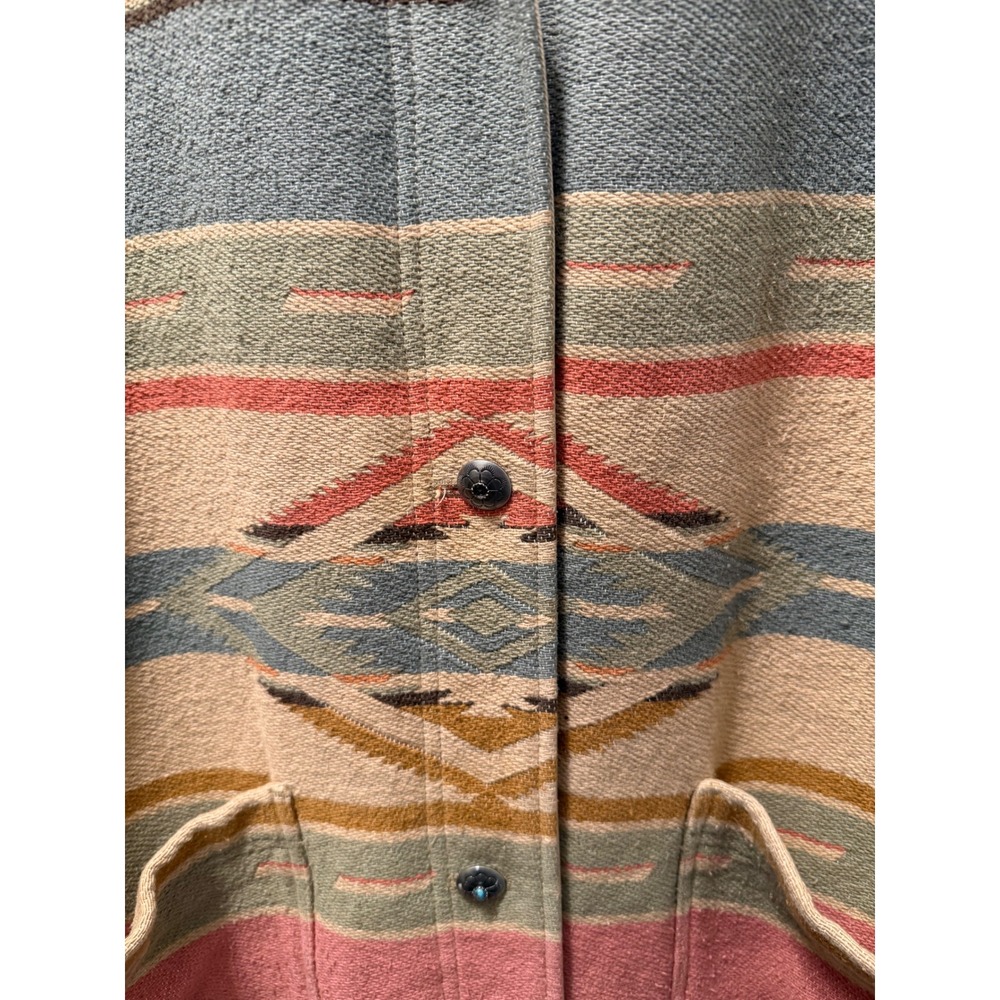 Vintage Lauren Ralph Lauren Southwestern Blanket Jacket 2x Aztec - Picture 6 of 8